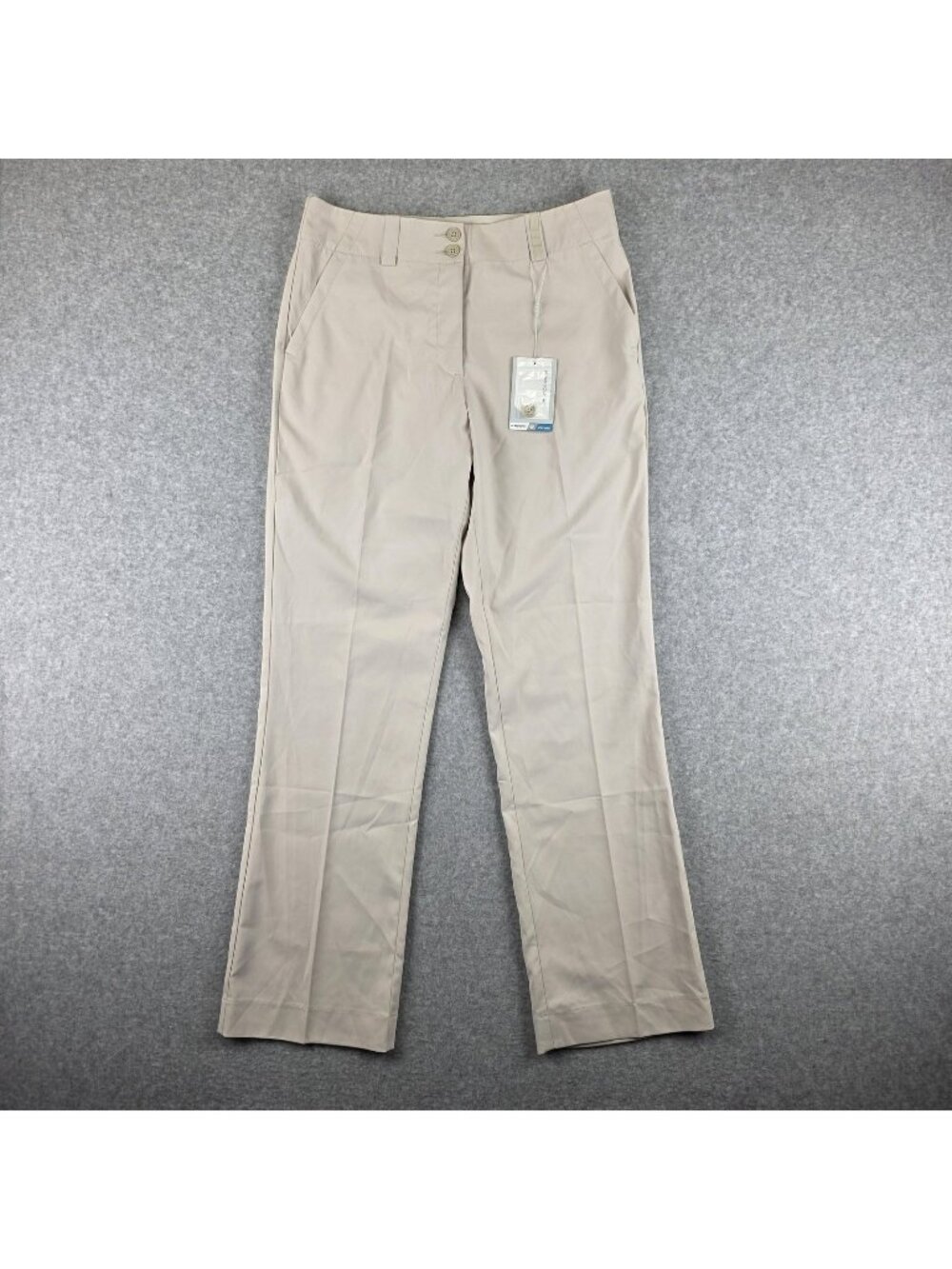 Nike Golf Pants Womens 4 Beige Dri-FIT Straight Leg Performance 31.5" NWT